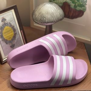 Pastel Purple Adidas Sliders